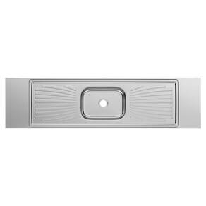 Pia Monobloco Inox Concretada 2,00m Aço Inox