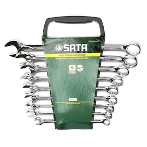 Jogo Chave Combinada Sata 8 a 19mm 9 Peças Cromo Vanádio