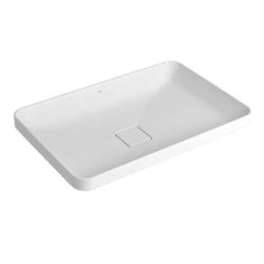 Cuba de Sobrepor Deca Retangular 60 cm Branco - L.23060.17