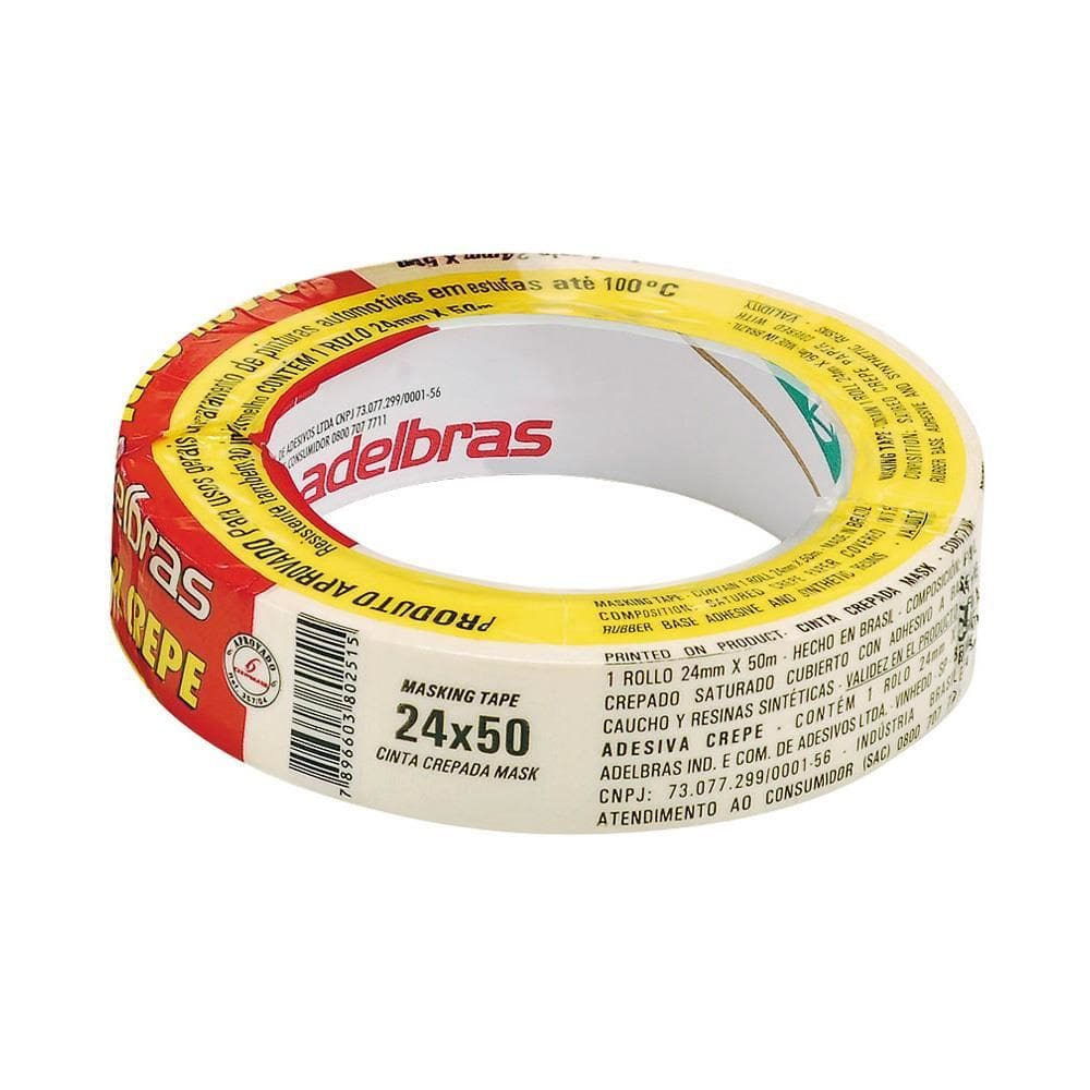 Fita Crepe - 24Mm X 50M - Adelbras