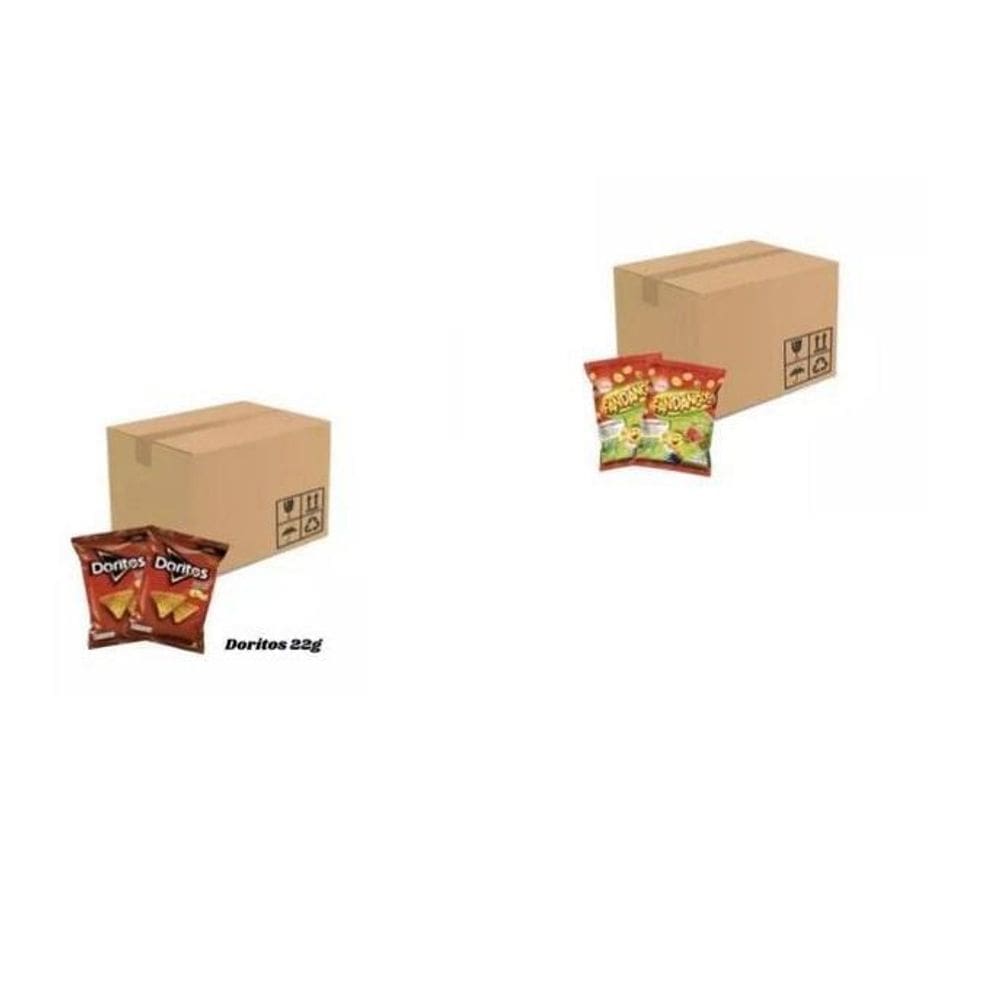 Kit Salgadinho Mini Fandangos E Doritos - Biscoitos 50Un