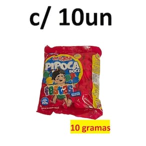 10 Unidades Mini Pipoca De 10Gr Aritana Festa Junina