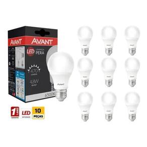 Lâmpada Led 4,8W Soquete E27 Bivolt Kit Com 10Un Branco
