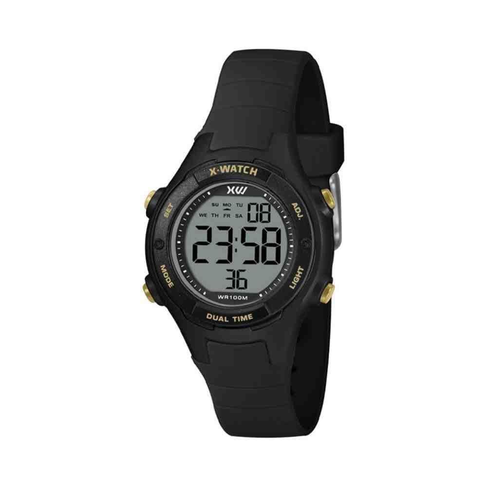 Relógio Preto X-Watch Mini-X Xkppd095 Bxpx