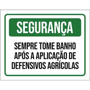 Kit 10 Placas Sempre Tome Banho Após Aplicação 36X46
