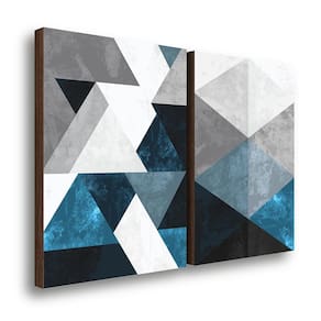 Kit 2 Quadros Decorativos Formas Geométricas 50X70Cm