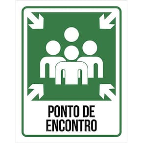 Kit 3 Placas De Ponto De Encontro 36X46