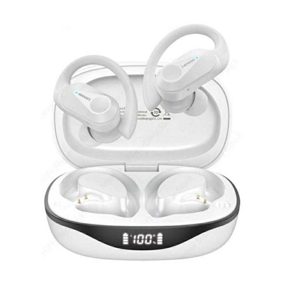 Fone Ouvido Lenovo Lp75 Gancho Ouvido Sem Fio Bluetooth 5.3