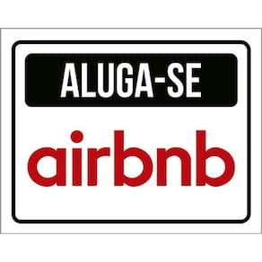 Kit 3 Placas Aluga-Se Airbnb 36X46