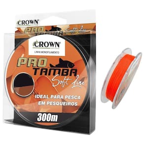 Linha Monofilamento Crown Pro Tamba Soft Orange 10Kg 300M