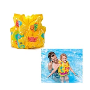 Colete Infantil Inflável Peixinhos Divertidos Intex Verão