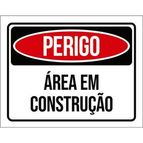 Kit 10 Placas De Perigo Área Em Construção 36X46