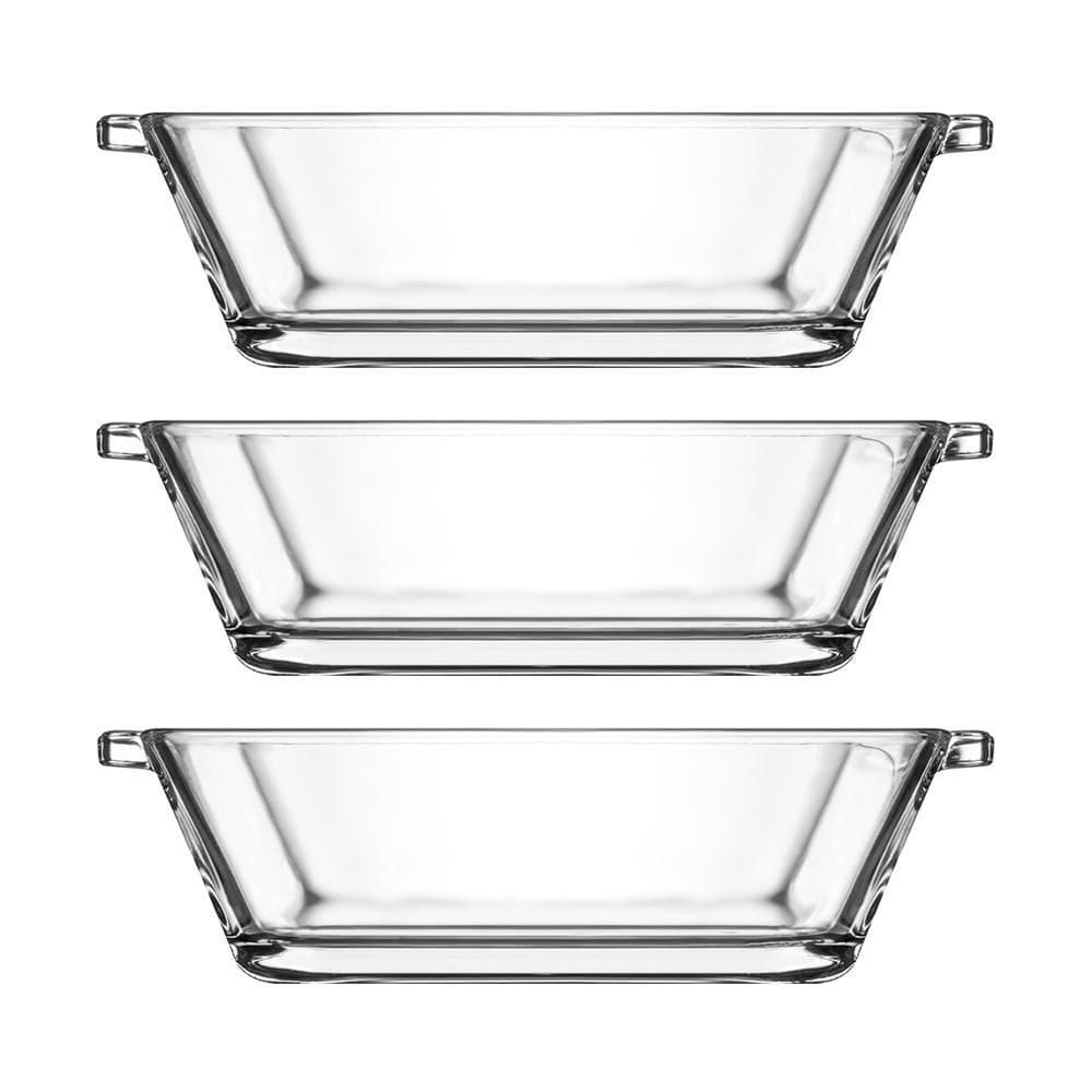 Jogo 6 Petisqueiras Retangular Vidro Casual 110Ml Class Home