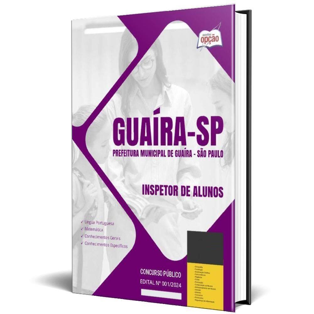 Apostila Prefeitura De Guaíra Sp 2024 - Inspetor De Alunos