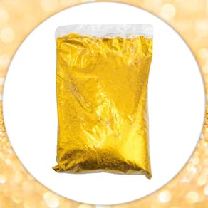 Glitter Purpurina Com Brilho Carnaval Festa 500G Dourada