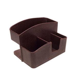 Porta Guardanapo Com Sache Imbuia 14X10X9Cm