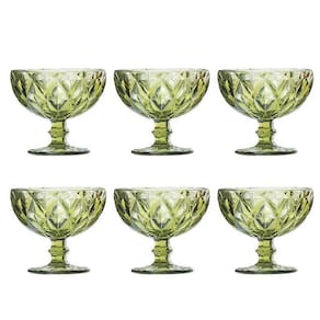 Conjunto 6 Taças Coquetel Diamante Verde 310Ml Class Home