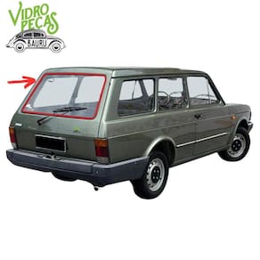 Borracha Vidro Traseiro Vigia Fiat Panorama Stander S/Friso