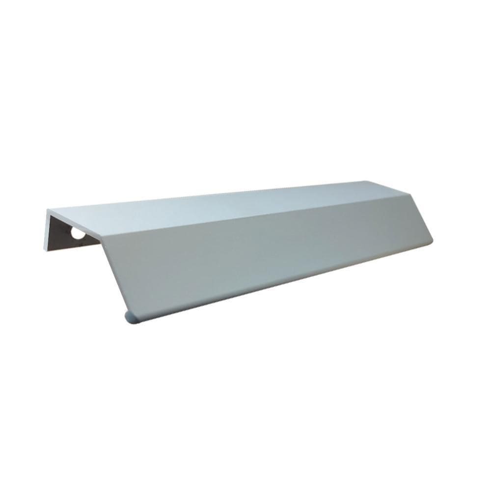 Puxador Moveis Aluminio 7015 Firenze 45º Curvo 128Mm Cinza