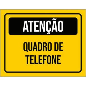 Kit 3 Placas De Atenção Quadro De Telefone 36X46