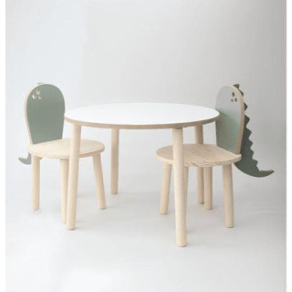Mesa Com Duas Cadeiras Dinossauro