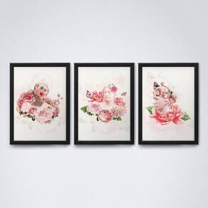 Quadros Deuses Gregos Floridos - Elegância 20x30cm