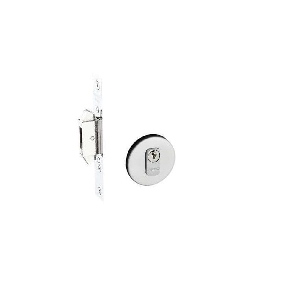Fechadura Trava Porta Correr Pado Expansiva Inox Polido