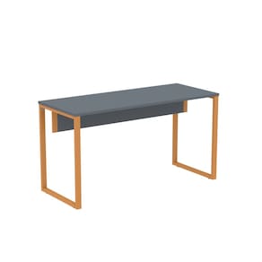 Mesa Madeira 1500x600mm M150/60p25tub Grafito/Laranja