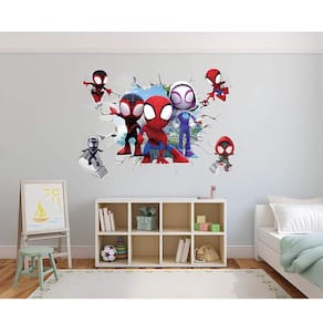 Adesivo De Parede Homem Aranha E Seus Amigos