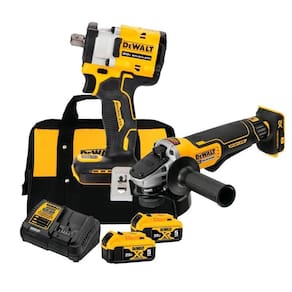 Kit Chave Impacto 1/2 Bateria 20V Dcf922B + Esmerilhadeira