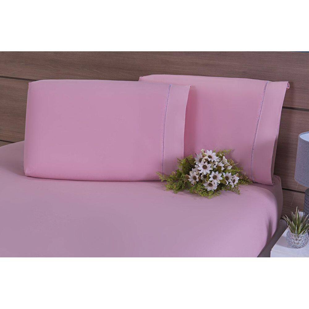 Kit 10 Fronhas 70X50Cm Percal 100% Algodo 300 Fios Ponto