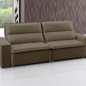 Sofá Supreme - Retrátil / Reclinável 200 Cm Veludo Marrom