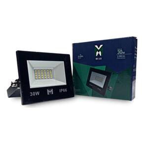 Kit 5 Refletor Led 30W Holofote Prova D`Água Frio