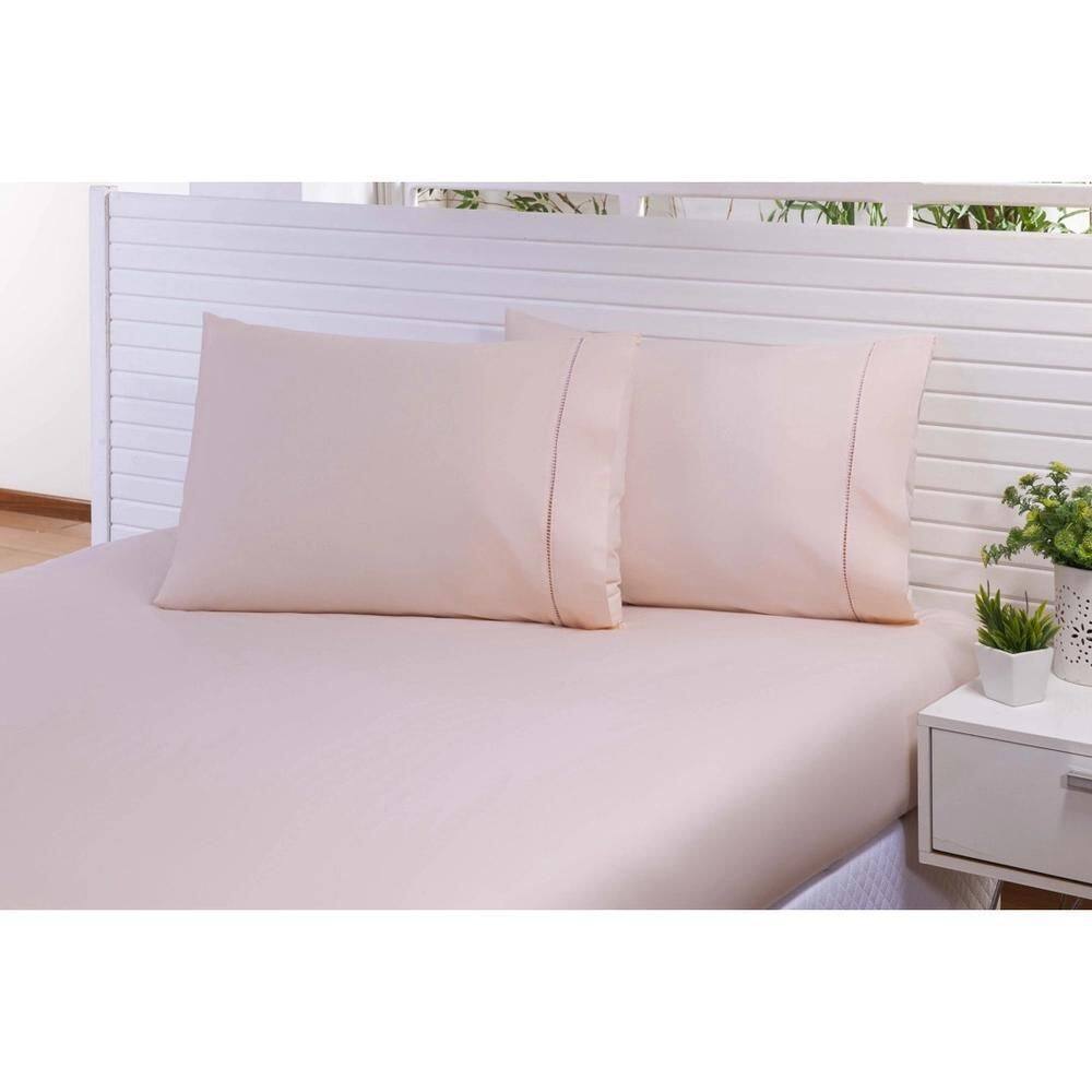 Kit 10 Fronhas 70X50Cm Percal 100% Algodo 300 Fios Ponto