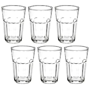 Conjunto 6 Copos De Vidro Casual 360Ml Class Home