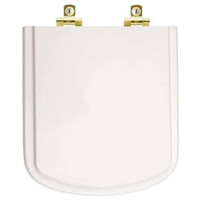 Assento Sanitário com Fechamento Lento Lirio Branco para vaso Fiori com Ferragem Dourada