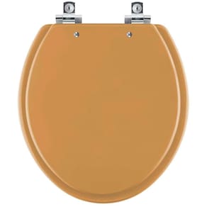 Assento Sanitário Soft Close Lirio Amarelo Terra para vaso Celite