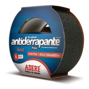 Fita Antiderrapante Preta - 50Mm X 5M - Adere