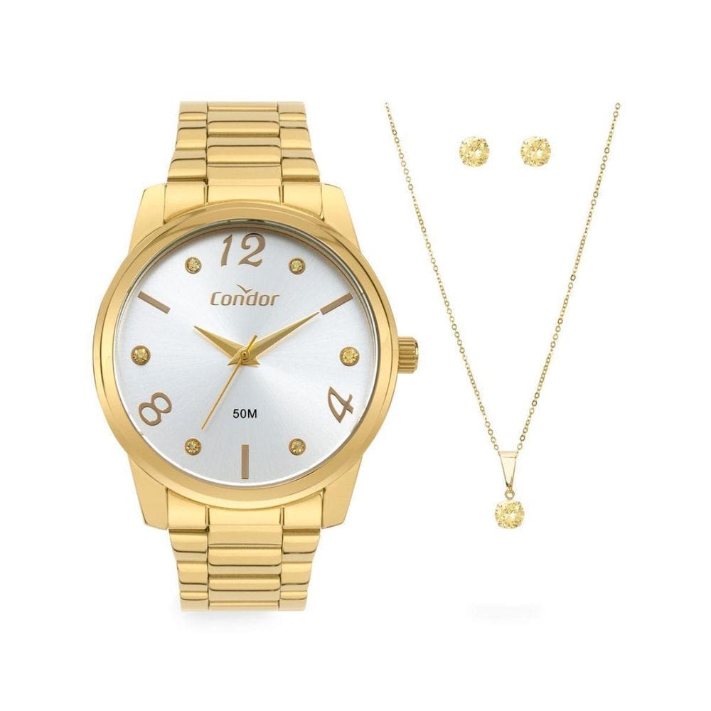 Kit Relógio Condor Feminino Copc21Jka/K4K