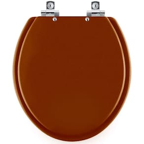 Assento Sanitário Soft Close Lirio Caramelo para vaso Celite