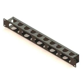 Guia De Cabos Horizontal Fechado 1U Para Racks 19 - Preto