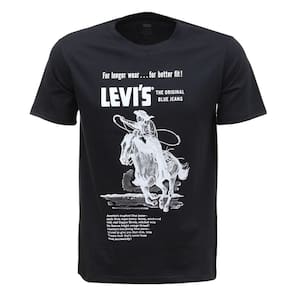 Camiseta Masculina Preta Estampada Levi`s 37088