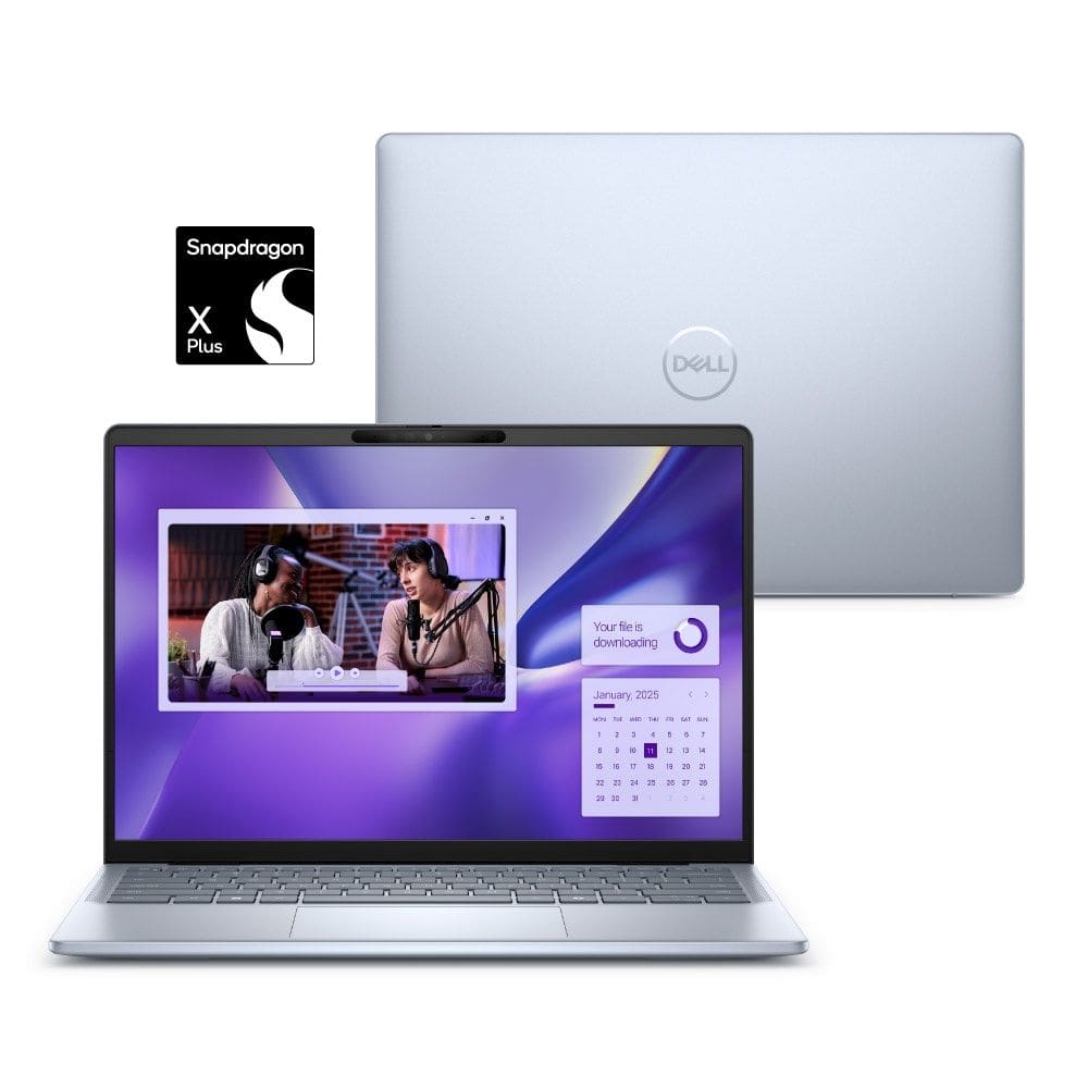Notebook Dell Inspiron Plus I14-QCXPLUS-M10 14" QHD+ Touch Snapdragon® X Plus 16GB 512GB SSD Windows 11 Prata Gelo