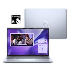 Notebook Dell Inspiron Plus I14-QCXPLUS-M10 14" QHD+  Touch Snapdragon® X Plus 16GB 512GB SSD Windows 11 Prata Gelo