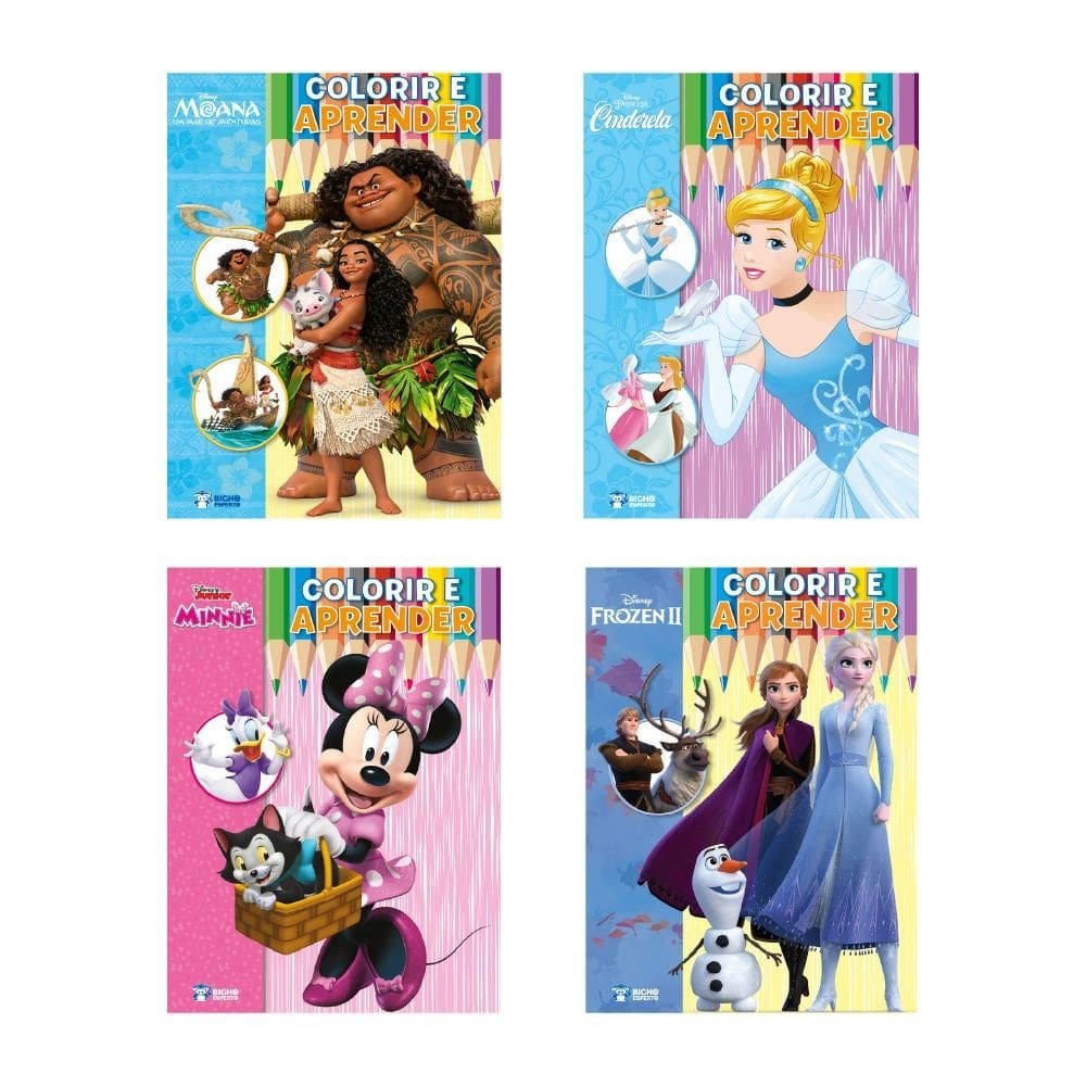 Kit: Disney Colorir e Aprender
