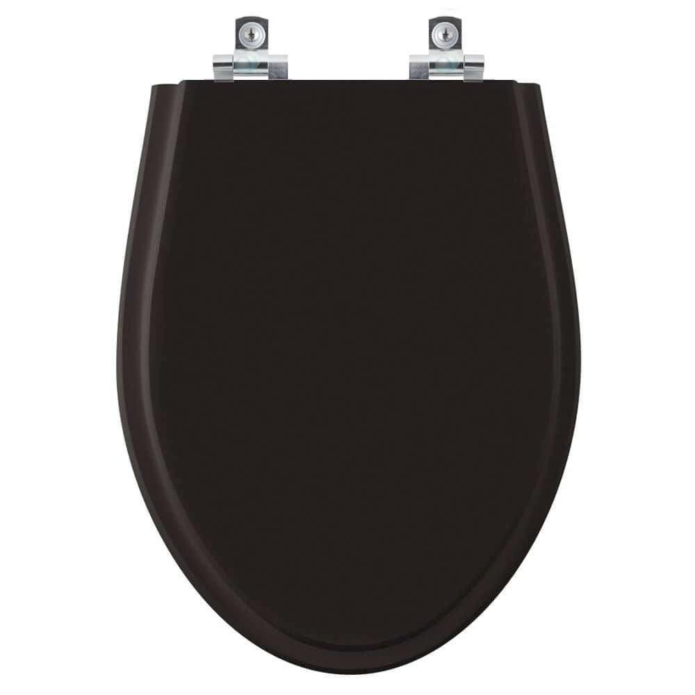 Assento Sanitário Soft Close Victoria Preto para vaso Ideal Standard