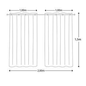 Cortina Charme Para Quarto 2.00 X 1,50 Estampada