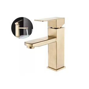 Torneira Lavabo Monocomando Banheiro Dourada Misturador Brinovar