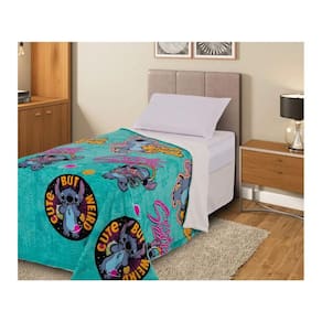 Cobertor Solteiro C/Sherpa Disney Stitch Jolitex 1,50X2,00M