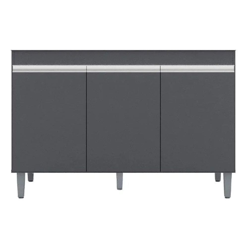 Balcão P/ Pia e Gabinete Manu 120cm 3 Portas
